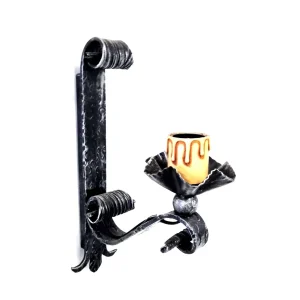 8040 Applique in ferro battuto a 1 luce