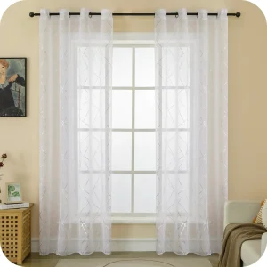 TENDA TENERIFE VOILE FILTRANTE FANTASIA GEOMETRICA 1 PANNELLO 140X235CM ARGENTO
