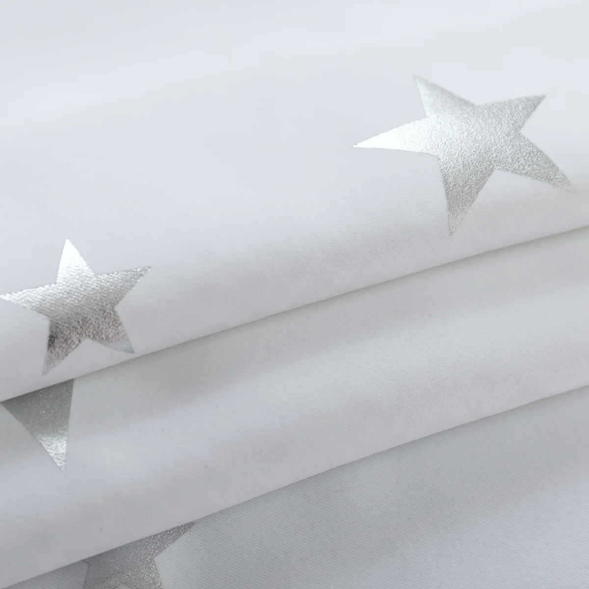 TENDA SEMI OSCURANTE FANTASIA STELLE ARGENTATE 1 PANNELLO 140X145CM BIANCO - immagine 8